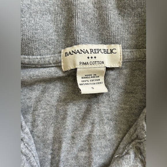 Banana Republic Gray Polo with Stripes - Picture 2 of 3